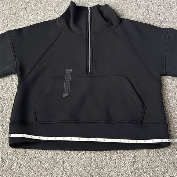 CALIA Women's Soft Scuba 1/4 Zip Pullover Sweatshirt Black Athleisure Top S NEW - Picture 10 of 12